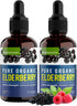 Organic Elderberry Syrup - 60 Day Supply Liquid Drops for Immune Support - Extra Strength (2 Pack)
