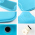 HomeTop Premium Classic Rubber Hot Water Bottle, Blue
