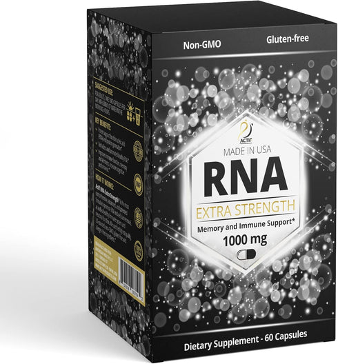 ACTIF RNA Extra Strength 1000 Mg Supplement, Memory and Immune Support, 60 Capsules