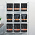 100 Pack Smell Proof Bags, Resealable Mylar Food Storage Bags with Clear Window, Stand Up Self Seal Foil Pouches, Black