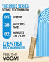 Voom Sonic Pro 3 Rechargeable Electric Toothbrush, Soft Dupont Nylon Bristles, 2-Minute Timer, Gold