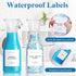 Laundry Detergent Dispenser Bottle 20oz with Waterproof Label for Soap, Softener, Bleach, 2 Pack