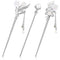 Waydress 3 Pieces Chinese Hair Stick, Japanese Hairpin Hair Chopsticks for Women, Vintage Pearl Rhinestone