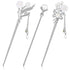 Waydress 3 Pieces Chinese Hair Stick, Japanese Hairpin Hair Chopsticks for Women, Vintage Pearl Rhinestone