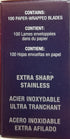 Personna Double Edge Razor Blades, 100 Count in White Wrapper