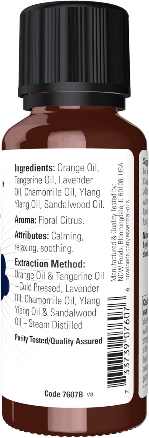 NOW Essential Oils Peaceful Sleep Oil Blend, Relaxing Aromatherapy Scent, 1-Ounce, Vegan