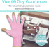 Vive Pink Arthritis Hand Compression Gloves - Comfortable Fit for Men and Women, Open Finger for Pain Relief