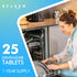 Dishwasher Cleaner and Deodorizer Tablet 25 Count, Deep Cleaning Tablet for Limescale, Mineral Buildup, and Odor