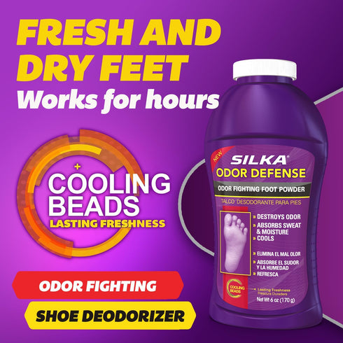 Silka Emergency Foot Care Kit, Max Strength Antifungal Liquid, Odor-Fighting Foot Powder, Antifungal Cream for Athletes