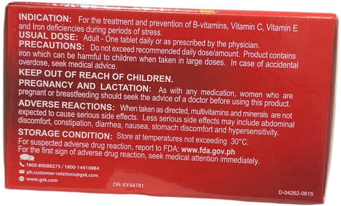 Stresstabs Multivitamins + Iron, 2 Pack, 30 Tablets