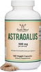 Double Wood Supplements Immune Boosting Astragalus 500mg 180 Capsules - Non-GMO, Gluten Free, Third Party Tested