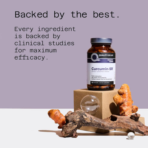 Quality of Life Curcumin-SR, Healthy Aging and Inflammation Support, 60 Vegicaps