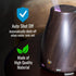 HealthSmart Essential Oil Diffuser, Cool Mist Humidifier and Aromatherapy Diffuser, 150ML Tank for Small Rooms