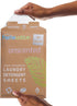 Homevative Laundry Detergent Sheets - 30 Sheets, Up to 60 Loads, Easy Dissolve, Unscented, Eco Package, HE Compatible