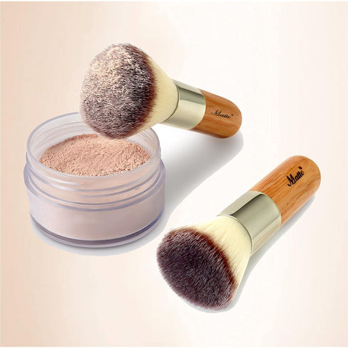 Matto Makeup Brush Set, 2 Pieces Face Blush Kabuki Powder Foundation Brushes for Mineral BB Cream