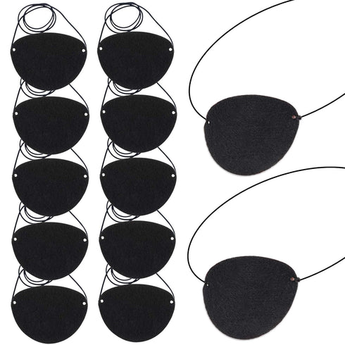 YGDZ Eye Patch, 12pcs Soft Felt Eye Patches for Adults Kids, Adjustable Single Eye Mask for Lazy Eye