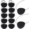 YGDZ Eye Patch, 12pcs Soft Felt Eye Patches for Adults Kids, Adjustable Single Eye Mask for Lazy Eye