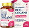 Nassiouy 12-In-1 Beef Organ Supplement for Women - Beef Liver, Uterus, Kidney, Heart,