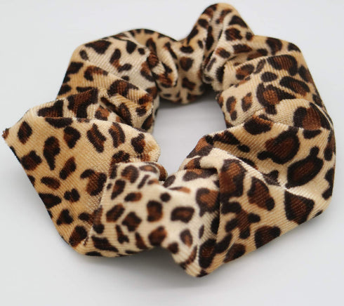 Luckycivia 10 Pcs Leopard Print Scrunchies, Stretch Hair Bands, Hair Ties for Women and Girls