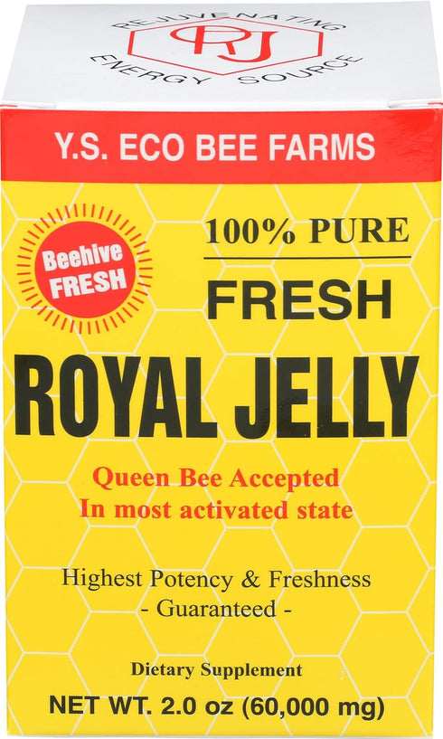 YS Eco Bee Farms 100% Pure Fresh Royal Jelly 60,000 mg 2.0 oz Liquid