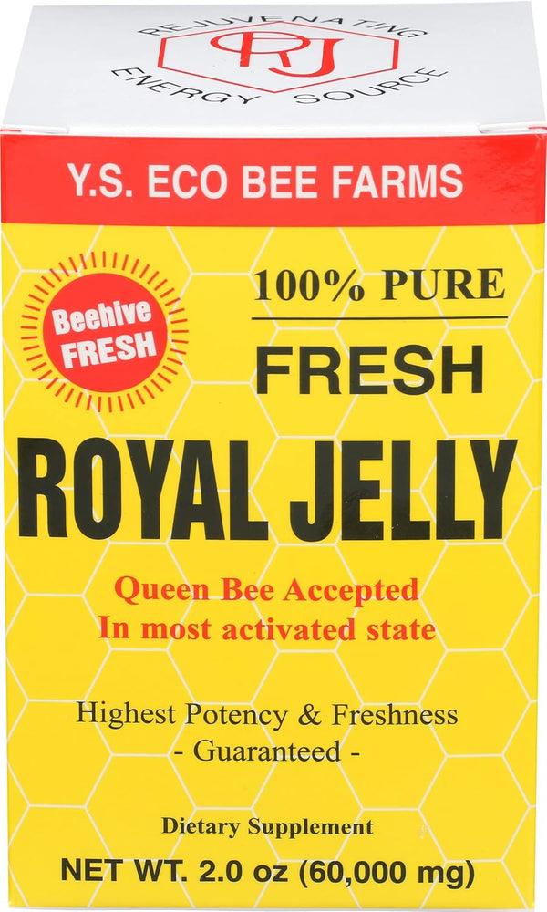YS Eco Bee Farms 100% Pure Fresh Royal Jelly 60,000 mg 2.0 oz Liquid
