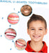 Set 4pcs FRCOLOR Kids U-Shaped Toothbrush Soft Silicone Baby Oral Cleaner Fun Design for Healthy Gums for Travel