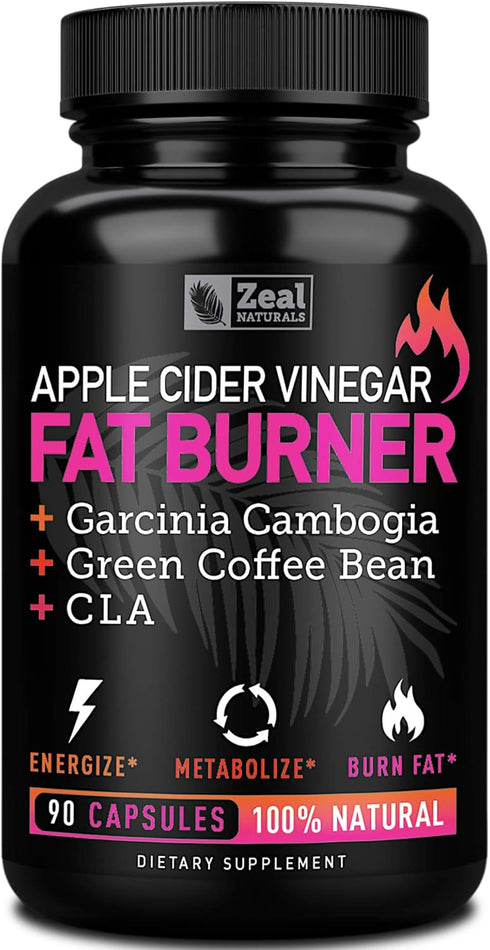 Apple Cider Vinegar Weight Management Pills for Women, Garcinia Cambogia with CLA & Green Coffee Bean Green Tea