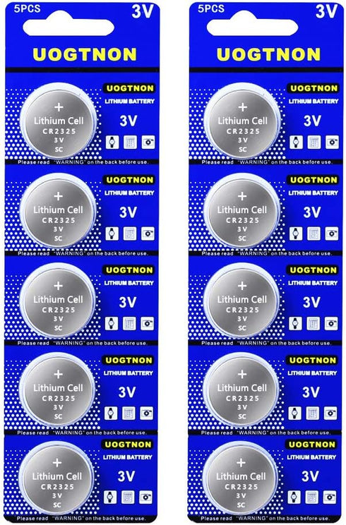 CR2325 3V Lithium Battery (10-Pack)