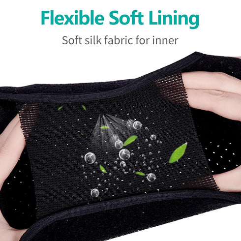 lefeke Carpal Tunnel Wrist Brace Night Support for Right Hand, Adjustable Hand Brace with Replaceable Splints, Pain