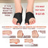 Bunion Corrector with Splint, Effective Orthopedic Toe Separators for Women & Men, Pain Relief for Hallux Valgus (Black)
