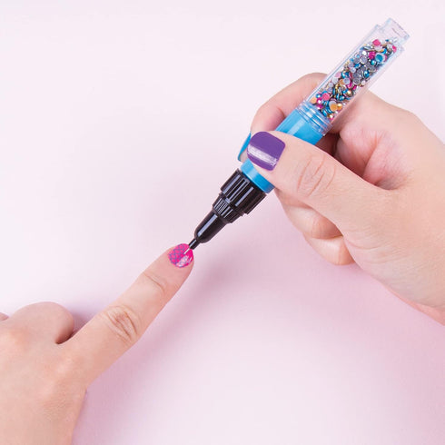 Make It Real Mermaid Nail Art Kit - Paint & Sparkle with Nail Polish, Stickers, and Decorations for Girls