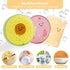 Cellulose Compressed Eco-Sponge 5 Pack, Avocado Sandwich Set, Plastic-Free & All-Natural Wood Pulp for Cleaning