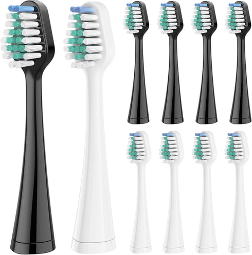 Harobey Replacement Toothbrush Heads for AquaSonic Duo Series and Home Dental Center Electric