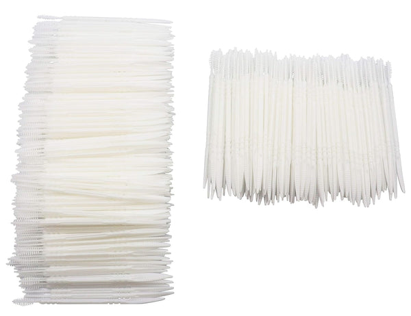 Plastic Toothpicks: Home Teeth Cleaning Tool, Double-ended Toothpicks, Interdental Toothpicks, Pack of 480