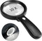 Magnifying Glass with Light, 10X Handheld Large Magnifier with 12 LED Illuminated Light for Reading, Inspection, Jewelry