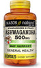 MASON NATURAL Herbal Supplement Ashwagandha 500 mg - Mood Support and Healthy Stress Response, 60 Capsules