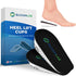 Heel Cushions for Heel Pain Relief - 2 Pack Heel Lifts for Achilles Tendonitis, Shoe Inserts for Plantar Fasciitis