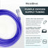 ResOne 5pk 50Ft Oxygen Supply Tubing, Crush Resistant Standard Connectors for Nasal Cannulas, Purple