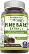Pure Naturals Pine Bark Extract Supplement | 100 Mg Per Serving | 60 Veggie Capsules | Non-GMO, Gluten Free, Made in USA