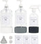 Glass Laundry Detergent Dispenser Set w/Silicone Base, 34 oz Laundry Pump Dispensers