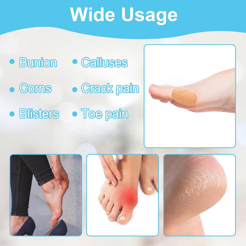 18 Pieces Bunion Cushions Pads, Protector Patches for Bunion Pain Relief to Wear with Shoes, Foot Callus Patches,