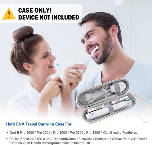 ProCase Travel Case for Electric Toothbrush Bundle with Hard Carrying Case for Glinet Travel Router