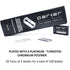 Parker 100-Count Double Edge Safety Razor Blades, Premium Platinum-Tungsten-Chromium Coated Stainless Steel for Smooth