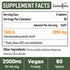 TUDCA Liver Supplements 2000mg - Liver Detox & Cleanse Support, Easy to Swallow Tablets, 30 Days Supply for Gallbladder