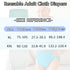 ZSVUCWPYO 2 Pack Adult Cloth Diapers Reusable Adult Diapers for Women Men,Waterproof Adjustable Cloth Incontinence