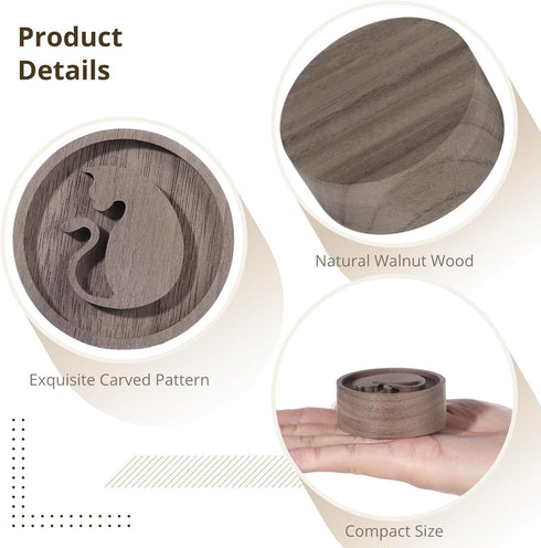 2 PCS Wooden Essential Oil Diffuser, Walnut Wood Aromatherapy Diffuser for Home, Offices, Yoga, SPA