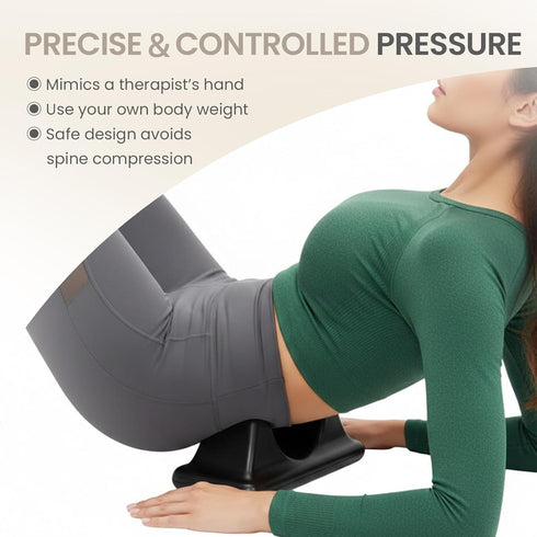 Set 2-in-1 Psoas Muscle Release Tool & Peanut Massage Ball Deep Tissue Hip Flexor Massager for Back & Glute Tension