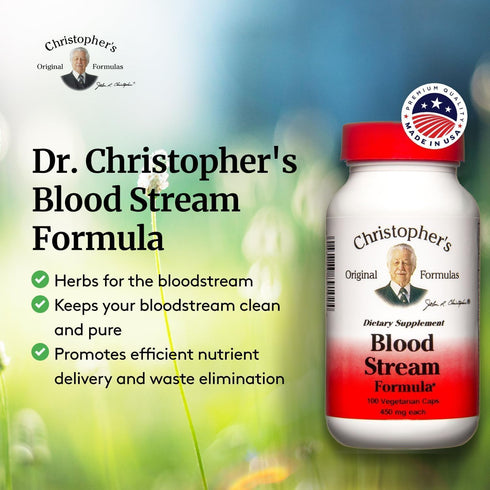 Dr. Christopher's Blood Stream Formula, Supplement for Blood Circulation and Vein Elasticity