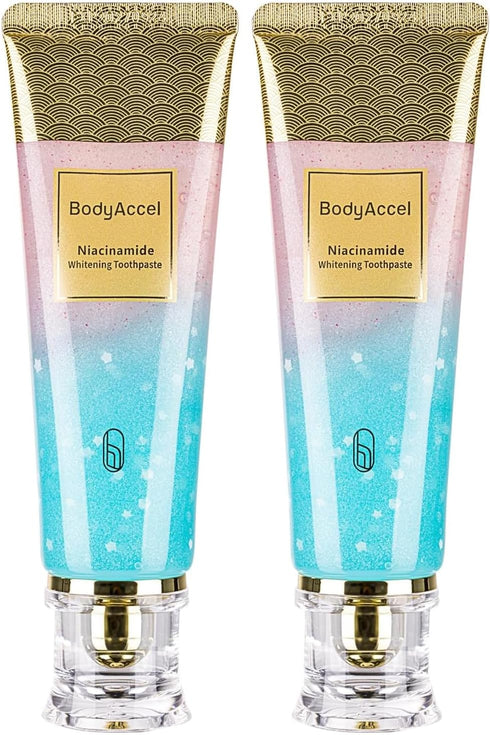 BodyAccel Niacinamide Whitening Toothpaste - Stain Removal & Fresh Breath