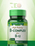 Nature's Truth Vitamin B Complex | Plus B12 | 90 Tablets | Vegetarian and Non-GMO Supplement